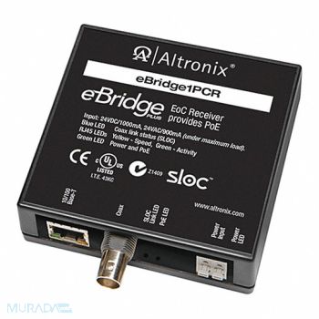 ALTRONIX PoE Extender 3-1/2 D x 3-1/2 W Black, 49XV02