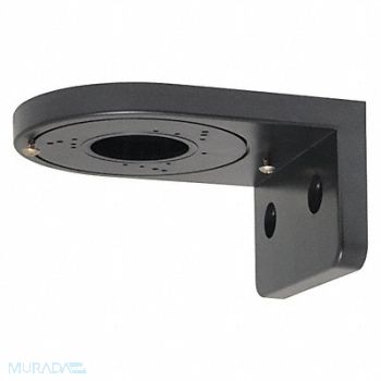 SPECO TECHNOLOGIES Wall Mount Bracket Blk Fits Dome Cameras, 49YR62