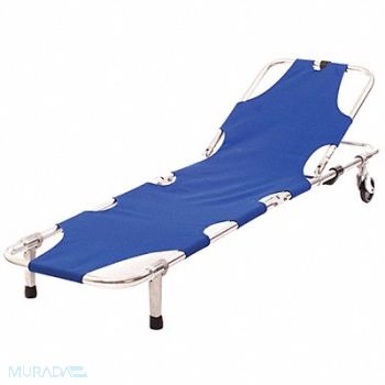 MEDSOURCE Folding Stretcher Blue 74 L, 49Z869