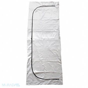 CLASSIC PLASTICS CORP Body Bag 90 L x 36 W White Vinyl PK18, 49ZC71
