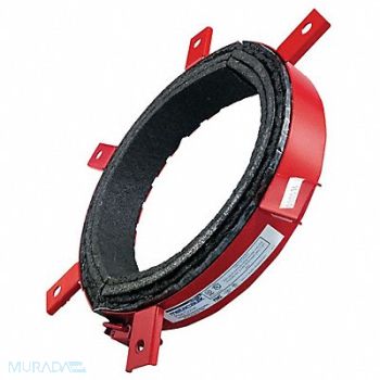 METACAULK Firestop Pipe Collar Red Steel 6 Dia., 49ZY58