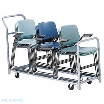 RAYMOND PRODUCTS Folding/Stacked Chair Cart 67x22x43-1/4, 4ACR2