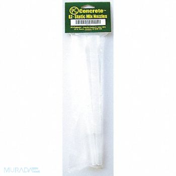 PC PRODUCTS Static Mixing Nozzle Clear Plastic PK2, 4AUX8