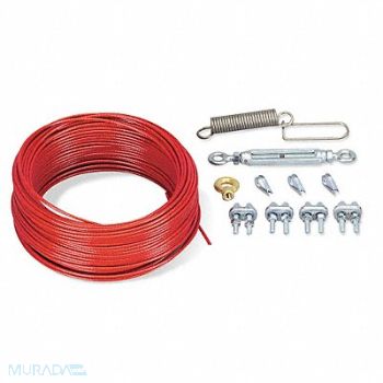 TELEMECANIQUE SENSORS Cable Kit Plastic Coated Steel 84 ft L, 4B779