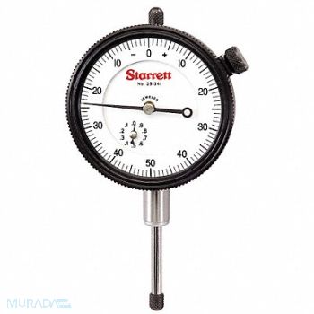 STARRETT Dial Indicator 0 to 1 In 0-50-0, 4CER3