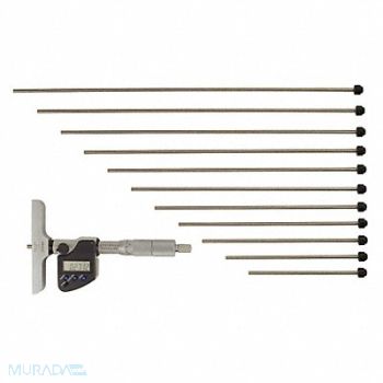 MITUTOYO Digital Depth Micrometer 0 to 12 In, 4CGH7