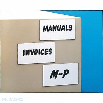 AIGNER INDEX Shelf Label White 6 in 3 in PK25, 6CDK5