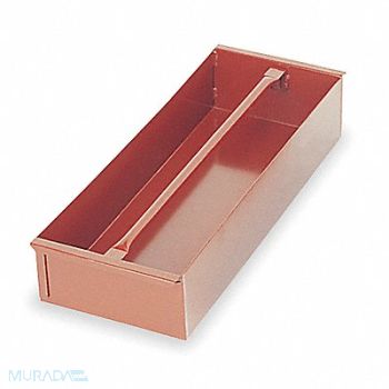 CRESCENT JOBOX Brown Tote Tray 8 in W, 4DY97