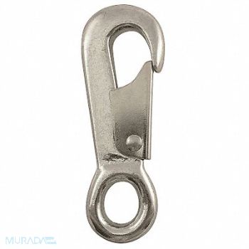 LUCKY LINE PRODUCTS Eyelet Spring Snap L 4 3/4 In, 4GGU6