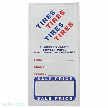 SLIP-N-GRIP Adhesive Tire Lbl Roll Paper PK500, 4GYW6