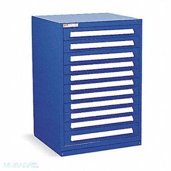 VIDMAR ModDrwrCab 44 x30 x28 Dark Blue 11Drwr, 4KC76