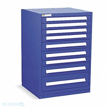 VIDMAR ModDrwrCab 44 x30 x28 Dark Blue 9Drwr, 4KC77