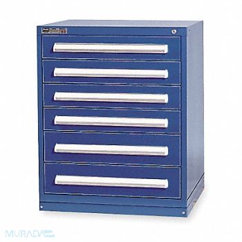 VIDMAR ModDrwrCab 37 x30 x28 Dark Blue 6Drwr, 4KC87