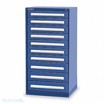 VIDMAR ModDrwrCab 59 x30 x28 Dark Blue 10Drwr, 4KC89