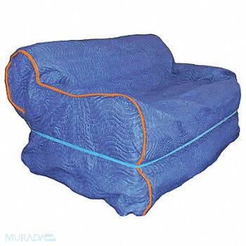 GRAINGER APPROVED Cotton/Poly Quilted Furniture Cover, 4LGK3