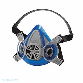 MSA Half Mask Respirator Rubber Blue, 4LR46