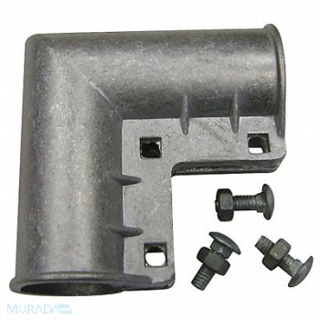 GRAINGER APPROVED Gate Elbow Aluminum Fits 1-3/8 in Dia., 4LVH1