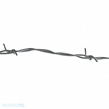 GRAINGER APPROVED Barbed Wire 4 Barbed Pt. 15-1/2 ga., 4LVP4