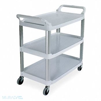 RUBBERMAID COMMERCIAL PRODUCTS Utility Cart 300 lb Load Cap. PE, 4MC25
