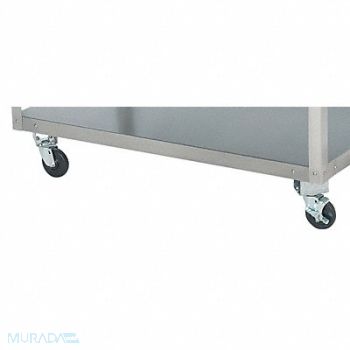 VOLLRATH Caster Set 4 In 2 With Brakes, 4NDV3