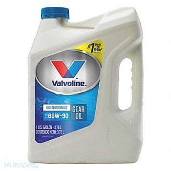 VALVOLINE Gear Oil High Performance 1 Gal 80W-90, 4NPK8