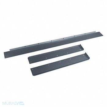GRAINGER APPROVED SideBack Rail Kit 72 W x 36 D x 3H Gray, 5W678