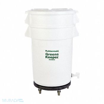 RUBBERMAID COMMERCIAL PRODUCTS Container Includes Base Lid and Dolly, 4UEY8