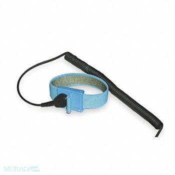 PRO-LINE ESD Wrist Strap 4 W x 4 D x 1/4 H Blue, 4UJ64