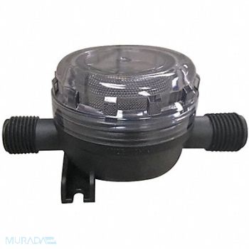 FLOJET Inline Strainer 2 1/4 H Clear 420 micron, 4YD32