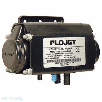 FLOJET Dbl DphrmPmp Barbed Viton 1/4in 2.5gpm, 12W294
