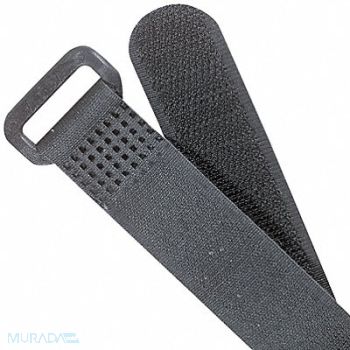 TY-RAP Hook-and-Loop Cinch Strap 18 in Blk PK10, 4YF29