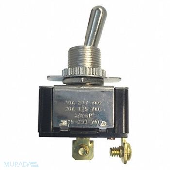 GARDNER BENDER Toggle Switch SPST 20A 125VAC On/Off, 50HY15