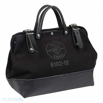 KLEIN TOOLS Canvas Tool Bag Black 12, 807JT6