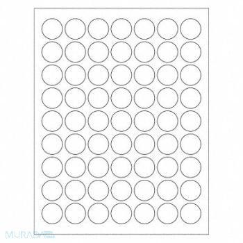 TAPE LOGIC Laser Label Circle 1 PK6300, 51MY19
