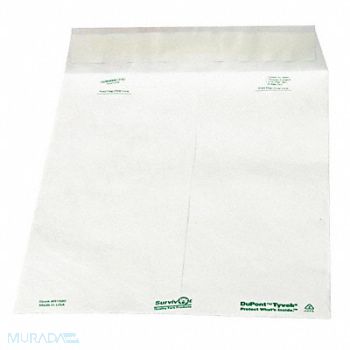 SURVIVOR Tyvek Mailer Side Seam 10x13 PK100, 51UF15