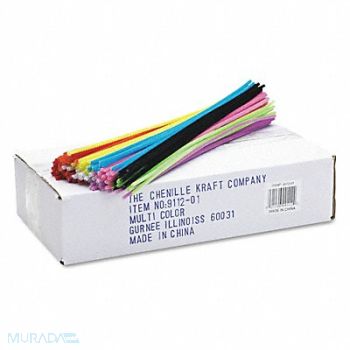 CHENILLE KRAFT Pipe Cleaners Polyester PK1000, 51UW84