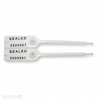 TYDENBROOKS Tote Seal 5 L White 7 Digits PK50, 52AZ83