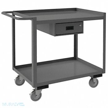 WESTWARD Mobile Wrkstion Steel 48 L 24 W 2 Shelf, 52CK98