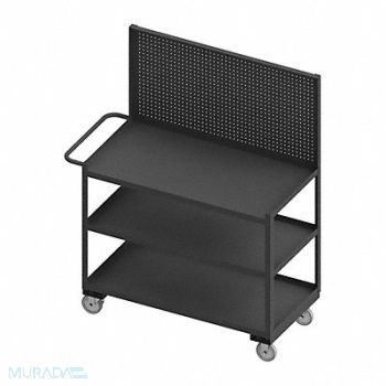WESTWARD Mobile Wrkstion Steel 48 L 24 W 3 Shelf, 52CL09