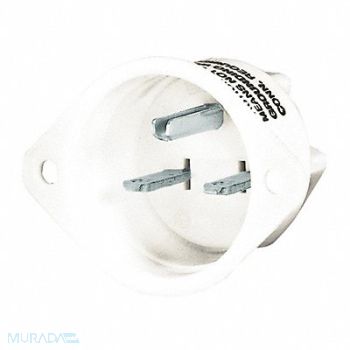 GRAINGER APPROVED Flanged Inlet White 15 A Oval 6-15P, 52HC30