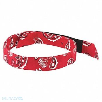CHILL-ITS BY ERGODYNE Evaporative Cooling Bandana Red, 52JA01