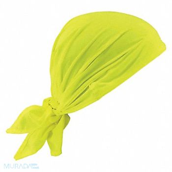 CHILL-ITS BY ERGODYNE Evaporative Cooling Triangle Hat Lime, 52JA09
