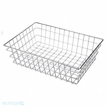 MARLIN STEEL WIRE PRODUCTS Storage Basket Rectangular Steel, 52JA71