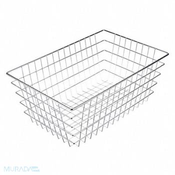 MARLIN STEEL WIRE PRODUCTS Storage Basket Rectangular Steel, 52JA74