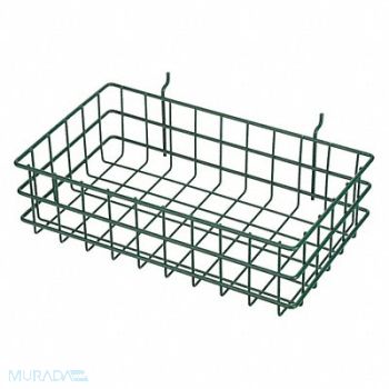 MARLIN STEEL WIRE PRODUCTS Storage Basket Rectangular Stainless, 52JA86