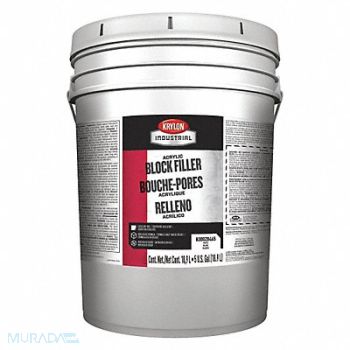 KRYLON INDUSTRIAL Block Filler Wht Gloss Finish 5 gal Sz, 52JN59