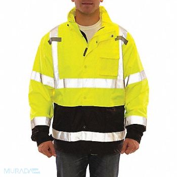 TINGLEY J5375 High Visibility Jacket Size 5XL, 52NT51
