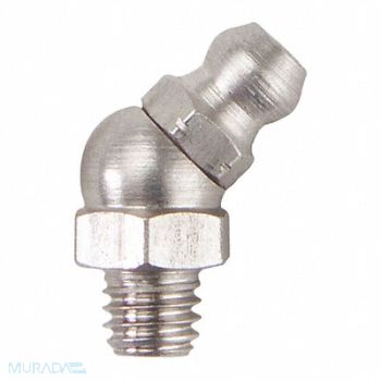 WESTWARD Fitting 45 Deg SS M6x1mm Thrd Size PK10, 52PA08