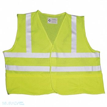 ABILITY ONE K4642 Hi-Vis Vest Fits Chest Size 40 to 44, 52RP86