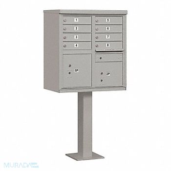 SALSBURY INDUSTRIES Cluster Box Unit USPS 10 Doors 62-3/4 H, 52VF46